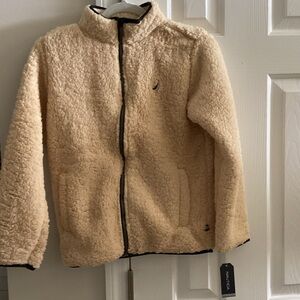 Nautica Kids Tan Fleece Puffer Jacket